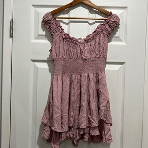Urban Outfitters Pink/Purple Romper Size Medium